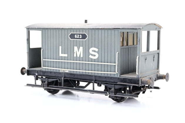 Kit Built O Gauge LMS 20 Ton 4 Wheel brake No.623 - Unboxed (Etched Brass)