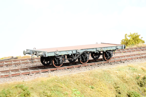 Kit Built O Gauge Midland Railway 3 Axle Flat Wagon No.116096 - Unboxed