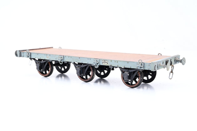 Kit Built O Gauge Midland Railway 3 Axle Flat Wagon No.116096 - Unboxed