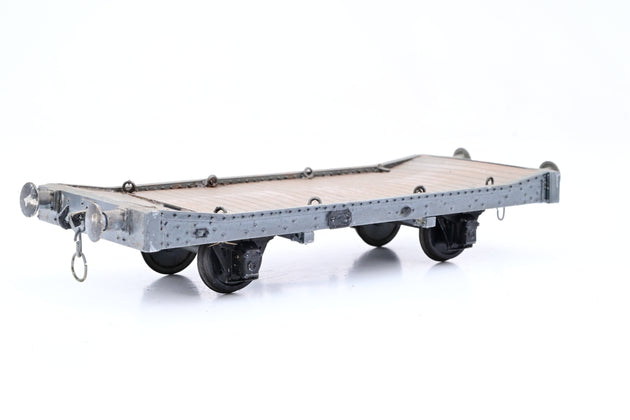 Kit Built O Gauge 4 Wheel Lowmac Wagon - Unboxed
