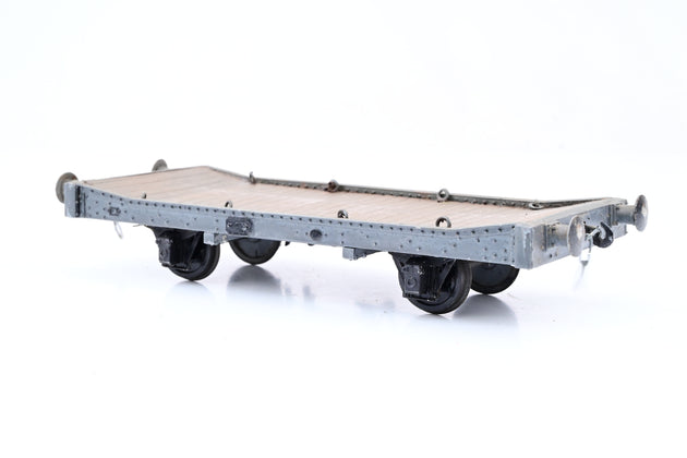 Kit Built O Gauge 4 Wheel Lowmac Wagon - Unboxed