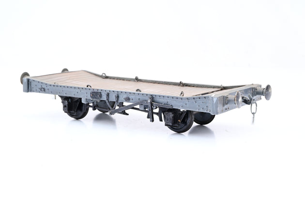 Kit Built O Gauge 4 Wheel Lowmac Wagon - Unboxed