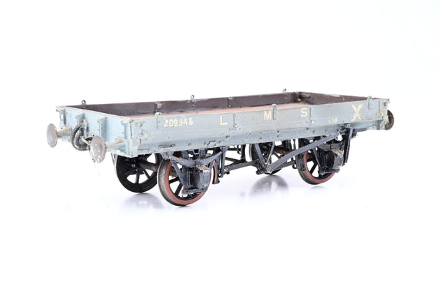 Kit Built O Gauge LMS 1 Plank Open Wagon with Container No.209345 - Unboxed