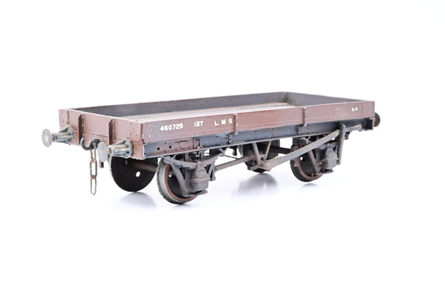 Kit Built O Gauge LMS 1 Plank Open Wagon No.460728 - Unboxed