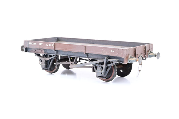 Kit Built O Gauge LMS 1 Plank Open Wagon No.460728 - Unboxed