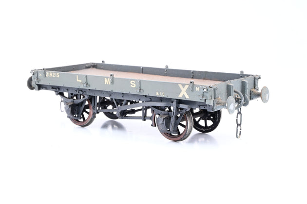 Kit Built O Gauge LMS 1 Plank Open Wagon No.219215 - Unboxed