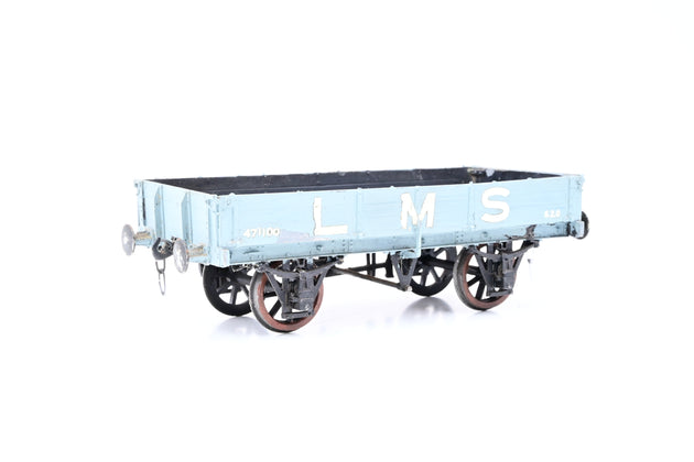 Kit Built O Gauge LMS 3 Plank Open Wagon No.471100 with Containers - Unboxed