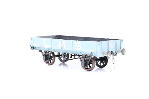 Kit Built O Gauge LMS 3 Plank Open Wagon No.471100 with Containers - Unboxed