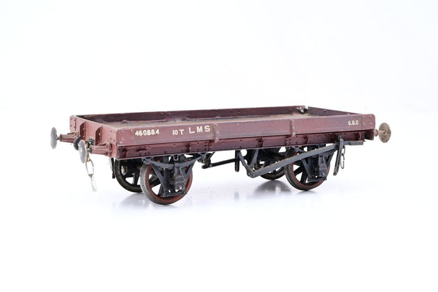 Kit Built O Gauge LMS 1 Plank Open Wagon No.460884 with Furniture Container - Unboxed
