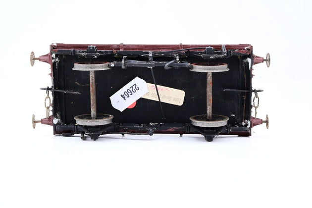 Kit Built O Gauge LMS 1 Plank Open Wagon No.460884 with Furniture Container - Unboxed