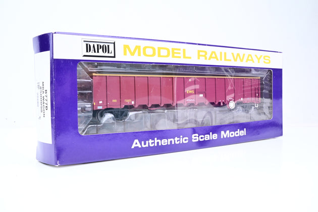 Dapol OO Gauge B777D EWS Maroon & Gold MBA Monsterbox Wagon No.500098 - Boxed