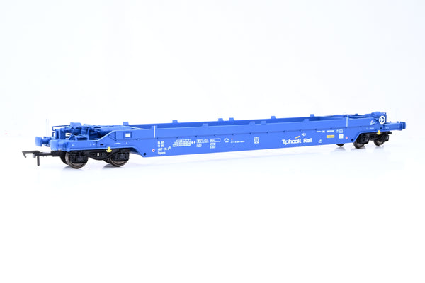 Dapol OO Gauge B779B Tiphook Rail Blue KQA Intermodal Pocket Wagon No.GERS 4907 015-5 - Boxed