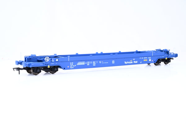 Dapol OO Gauge B779B Tiphook Rail Blue KQA Intermodal Pocket Wagon No.GERS 4907 015-5 - Boxed