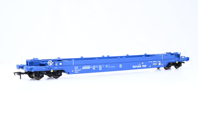 Dapol OO Gauge B779B Tiphook Rail Blue KQA Intermodal Pocket Wagon No.GERS 4907 015-5 - Boxed