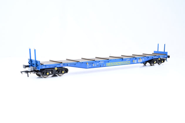 Heljan OO Gauge 5104 Cargowaggon IPE/IGE557 Bogie Flat Wagon w/ Pipes Load No.484 7 026-8 - Boxed