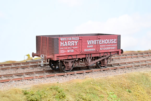 Dapol O Gauge 7mm 7F-051-044W 5 Plank Open Wagon Harry Whitehouse No.18 - Factory Weathered, Boxed