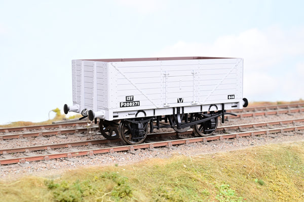 Dapol O Gauge 7mm 7F-080-005 8 Plank Open Wagon BR Grey No.P308271 - Boxed