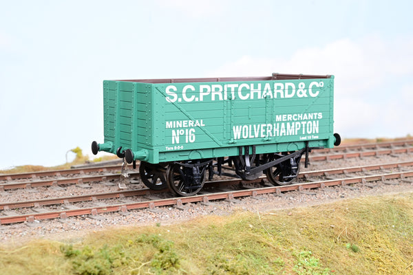 Dapol O Gauge 7mm  8 Plank Open Wagon S.C.Pritchard & Co Mineral Merchants No.16 - Boxed
