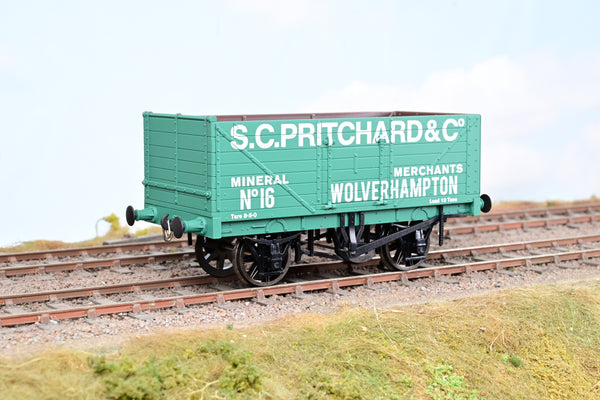 Dapol O Gauge 7mm  8 Plank Open Wagon S.C.Pritchard & Co Mineral Merchants No.16 - Boxed