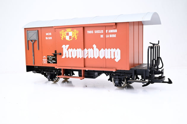 LGB G Gauge 'Kronenbourg' Covered 4 Wheel MOB Beer Wagon No.Gk 509 - Unboxed