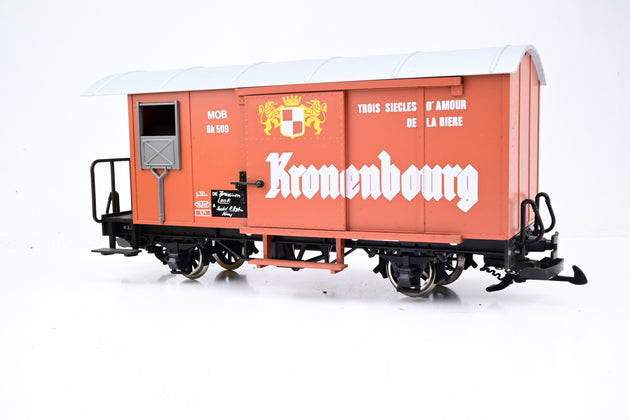 LGB G Gauge 'Kronenbourg' Covered 4 Wheel MOB Beer Wagon No.Gk 509 - Unboxed
