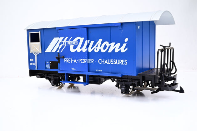 LGB G Gauge 'Ausoni' 4 Wheel Covered MOB Wagon No.Gk 507 - Unboxed