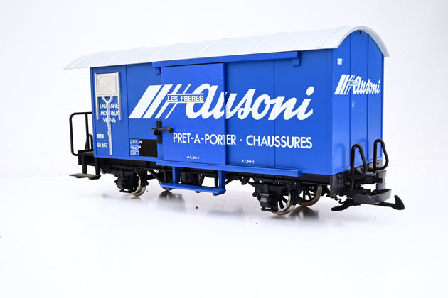 LGB G Gauge 'Ausoni' 4 Wheel Covered MOB Wagon No.Gk 507 - Unboxed