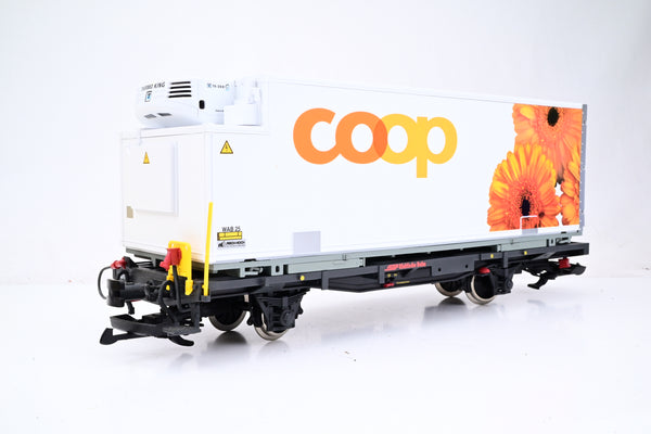 LGB G Gauge RhB Coop 'Flowers' Container Wagon - Unboxed
