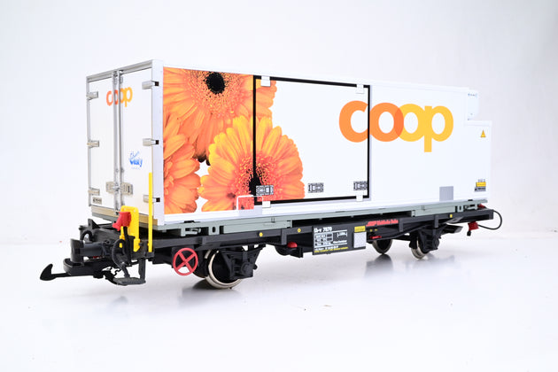 LGB G Gauge RhB Coop 'Flowers' Container Wagon - Unboxed