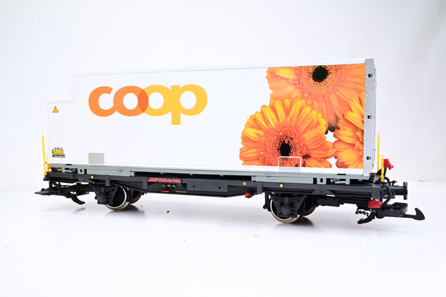 LGB G Gauge RhB Coop 'Flowers' Container Wagon - Unboxed