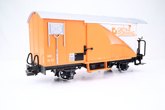 LGB G Gauge 'Getaz Romang' 4 Wheel Covered MOB Wagon No.Gk 522 - Unboxed