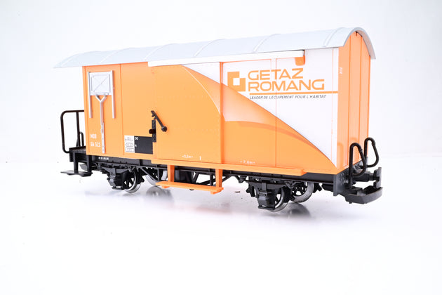 LGB G Gauge 'Getaz Romang' 4 Wheel Covered MOB Wagon No.Gk 522 - Unboxed