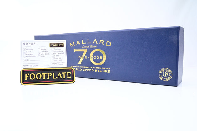 Hornby OO Gauge R2684 A4 Mallard 70th Anniversary Limited Edition Gold Plated - DCC Fitted, Boxed