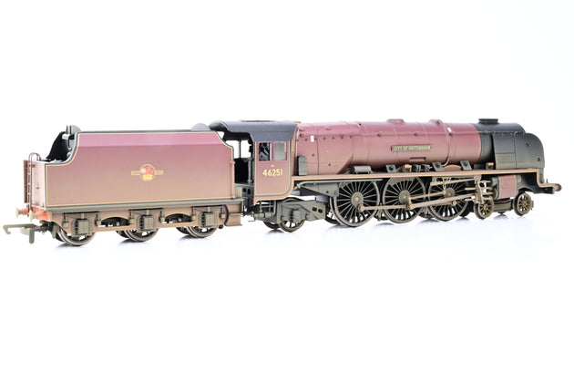 Hornby OO Gauge R2383 BR 4-6-2 Duchess Class 'City of Nottingham' No.46251 - Factory Weathered, Boxed