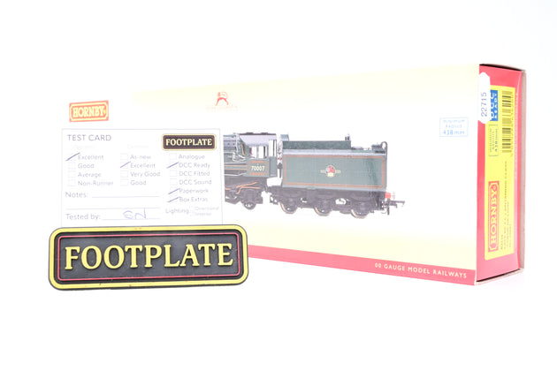 Hornby OO Gauge R3520 BR Green Late Crest 4-6-2 Britannia Class 70007 'Coeur-de-Lion' - Boxed