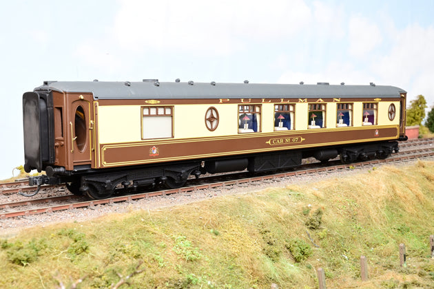 Kit Built O Gauge Rake of 4 Pullman Umber & Cream Coaches '67', '75', '80' & 'Agatha' - Unboxed