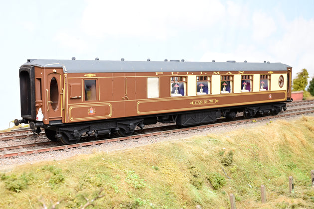 Kit Built O Gauge Rake of 4 Pullman Umber & Cream Coaches '69', '74', '79' & 'Belinda' - Unboxed
