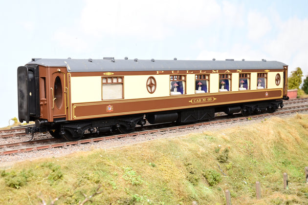 Kit Built O Gauge Rake of 4 Pullman Umber & Cream Coaches '69', '74', '79' & 'Belinda' - Unboxed