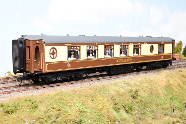 Kit Built O Gauge Rake of 4 Pullman Umber & Cream Coaches '69', '74', '79' & 'Belinda' - Unboxed