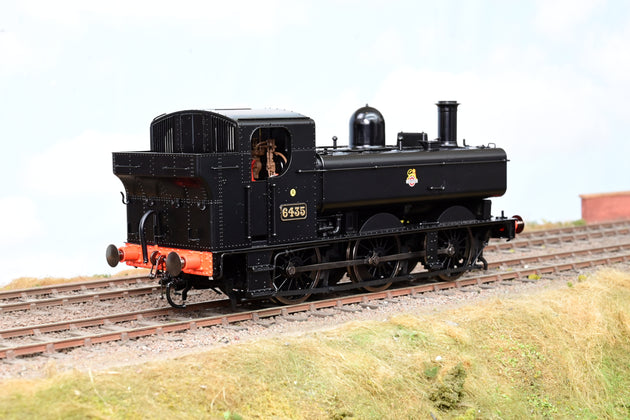 Dapol O Gauge 7S-024-003 Class 64XX Pannier Tank BR Black Early Emblem No.6435 - Boxed