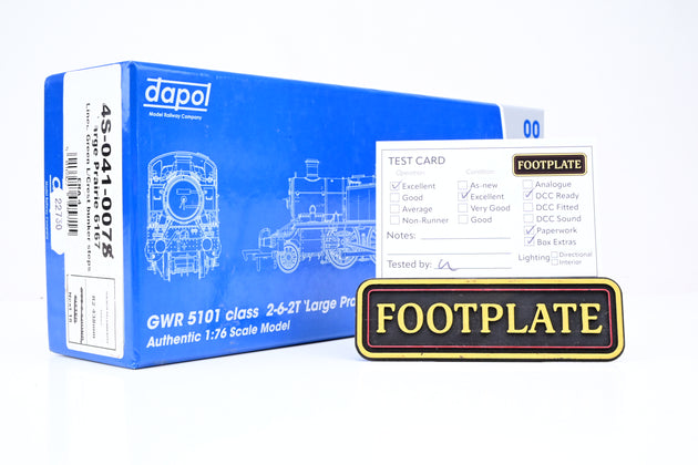 Dapol OO Gauge 4S-041-007 Large Prairie Lined Green Late Crest No.6167 - boxed