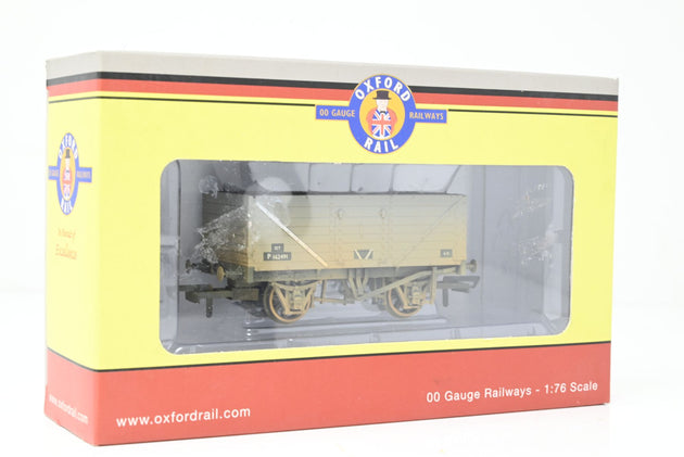Oxford Rail OO Gauge OR76MW7016 BR Grey Weathered 7 Plank Wagon No.P162491 - Boxed
