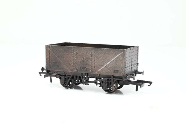 Oxford Rail OO Gauge OR76MW7013W Weathered BR Grey 7 Plank Wagon No.P73162 - Boxed