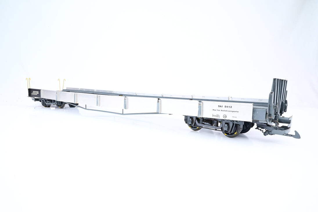Scratch Built G Gauge RhB Car Flat - Unboxed