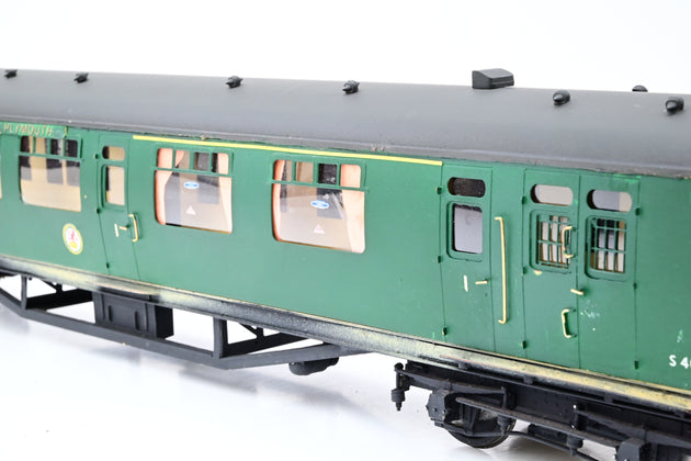 Kit Built O Gauge Rake of 2 BR (SR) Green Bullied Brake Composite Coaches