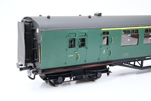 Kit Built O Gauge Rake of 2 BR (SR) Green Bullied Brake Composite Coaches