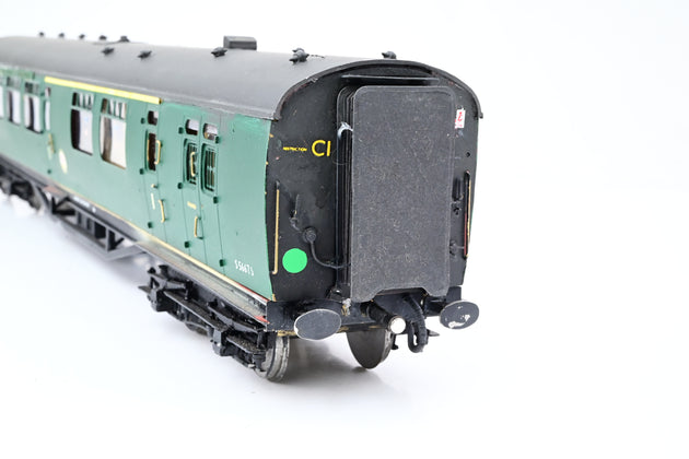 Kit Built O Gauge Rake of 2 BR (SR) Green Bullied Brake Composite Coaches