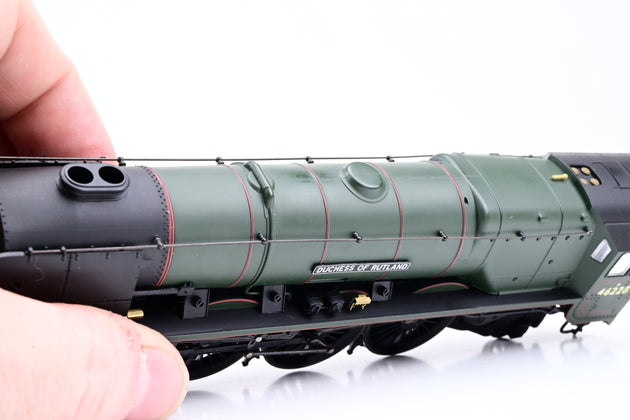 Hornby OO Gauge R2231 BR Green Early Emblem 4-6-2 Duchess Class No.46228 'Duchess of Rutland' - Boxed