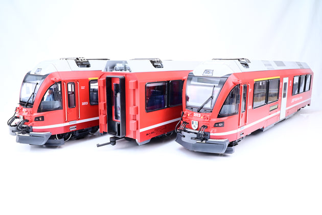 LGB G Gauge 22225 RhB Class ABe 8/12 "Allegra" Powered Rail Car Train Set - DCC Sound, Boxed