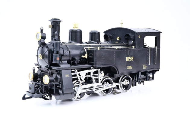 LGB G Gauge 22470 SBB cl HG 3/3 Rack Steam Loco No.1058 - DCC Sound, Boxed